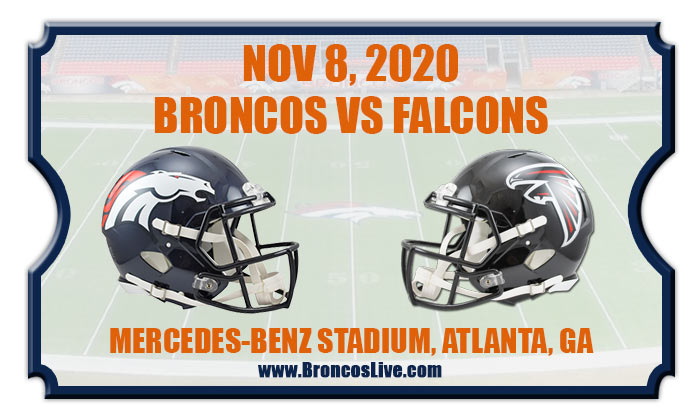 Denver Broncos Vs Atlanta Falcons Football Tickets | 11/08/20