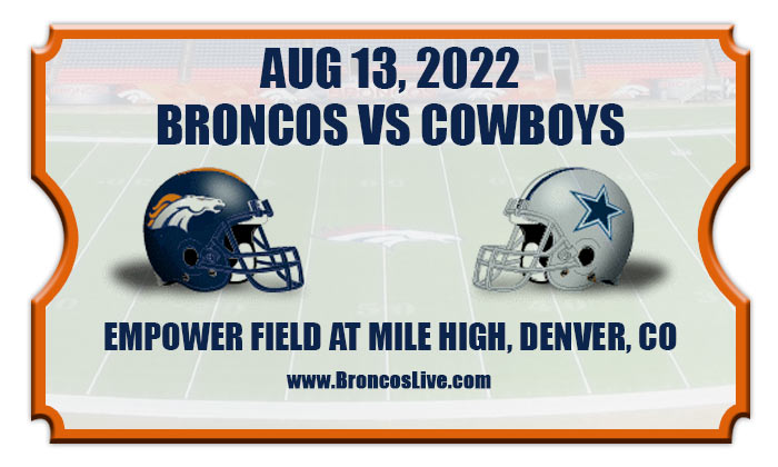 2022 Broncos Vs Cowboys