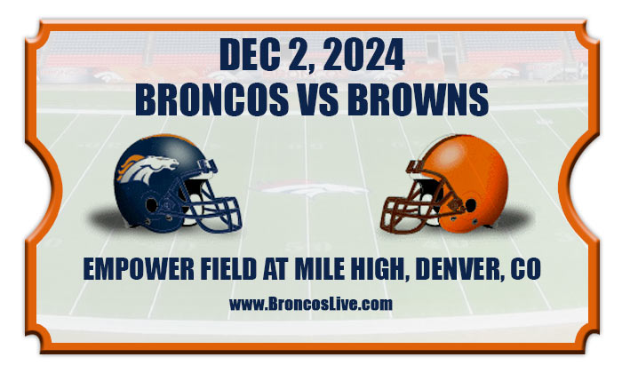 2024 Broncos Vs Browns