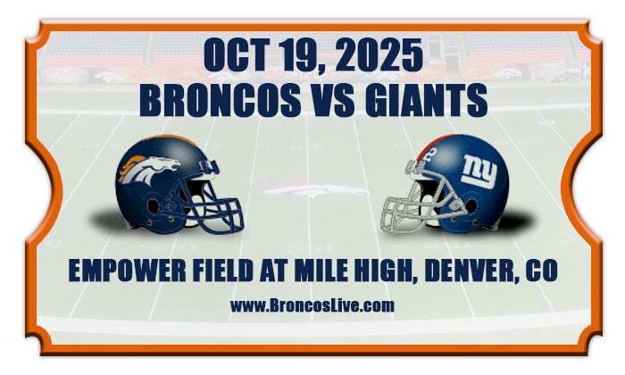2025 Broncos Vs Giants